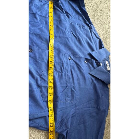 Van Heusen Men’s XL Blue Casual Dress Shirt Button Front - Picture 8 of 8